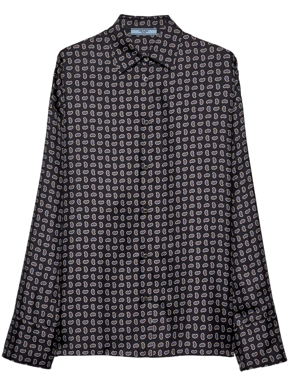 Printed Twill Silk Shirt
