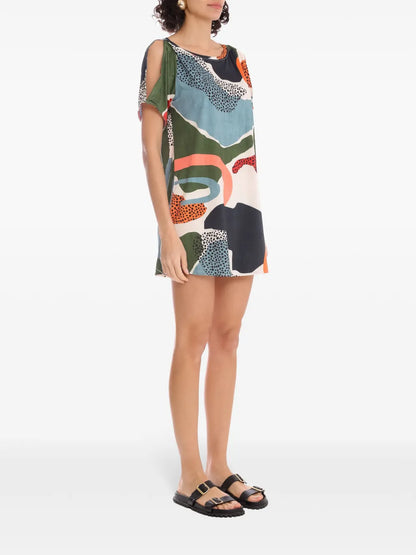 Allat Abstract-Print Mini Dress