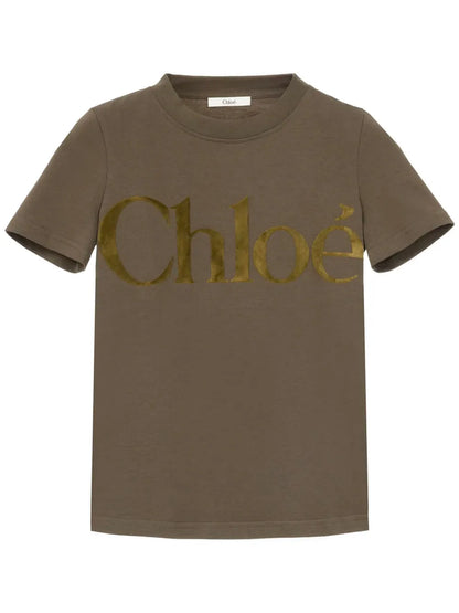 Flocked-Logo T-Shirt