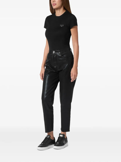 Coated-Finish Trousers