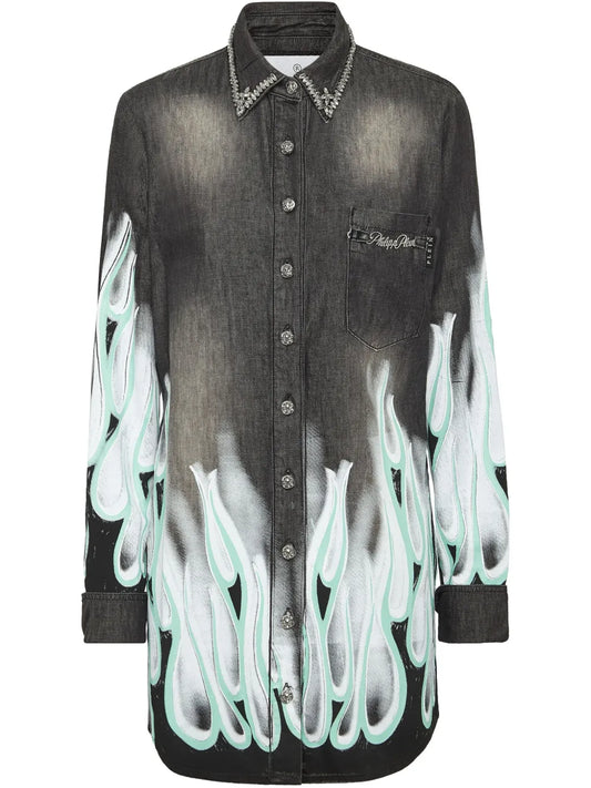 Flame Racing Denim Shirt