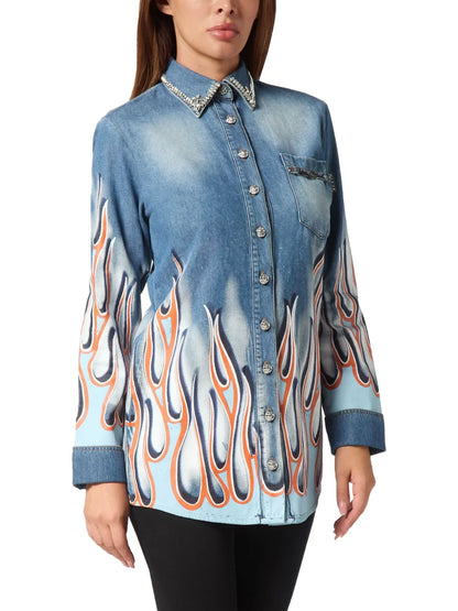 Flame Racing Denim Shirt