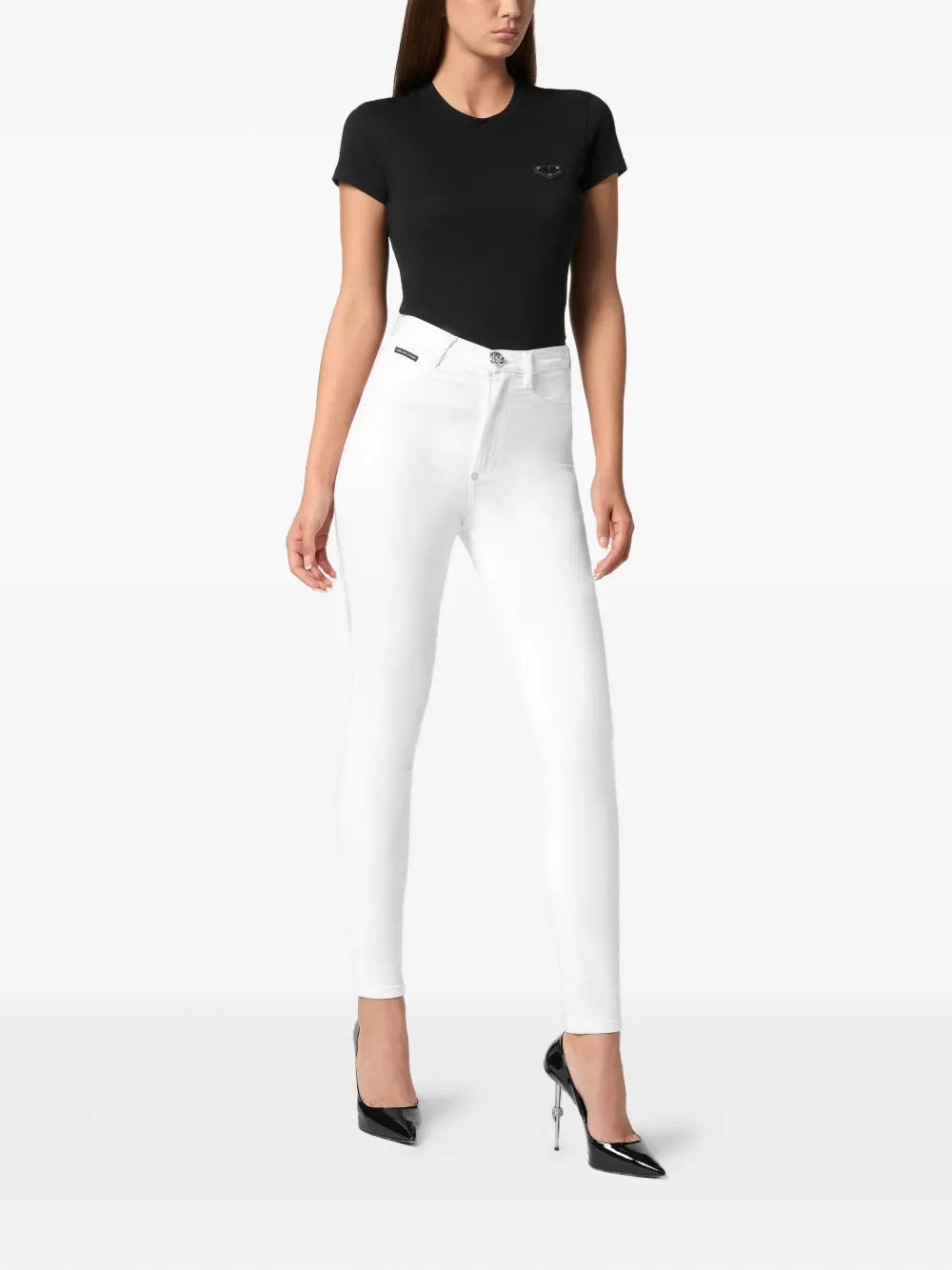 High-Waisted Skinny-Cut Jeans