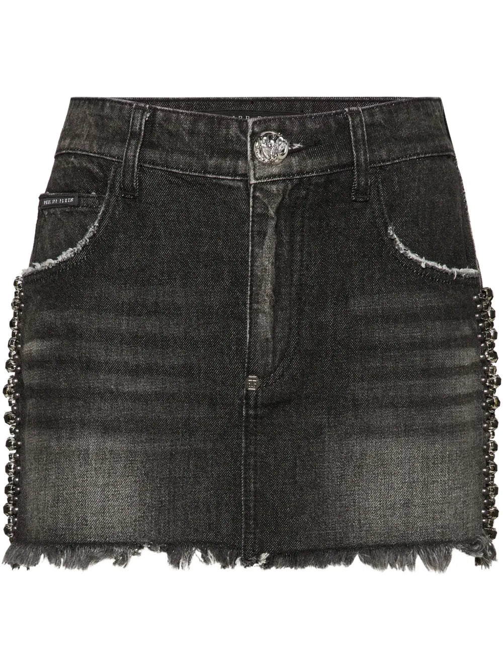 Rib Strass Mini Skirt