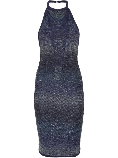 Sequin-Embellished Mini Dress