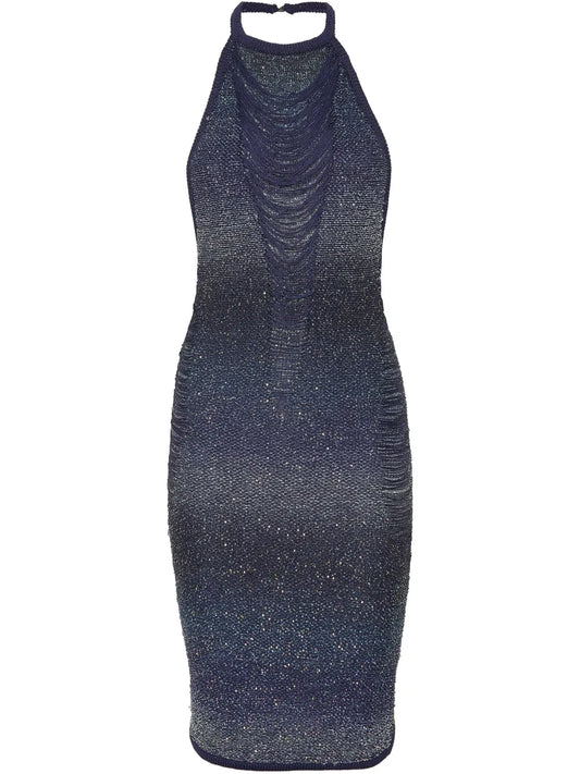 Sequin-Embellished Mini Dress