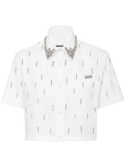 Crystal-Embellished Shirt