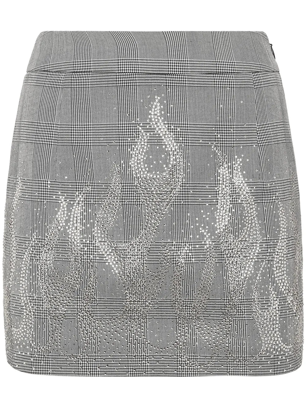 Flame-Appliqué Mini Skirt