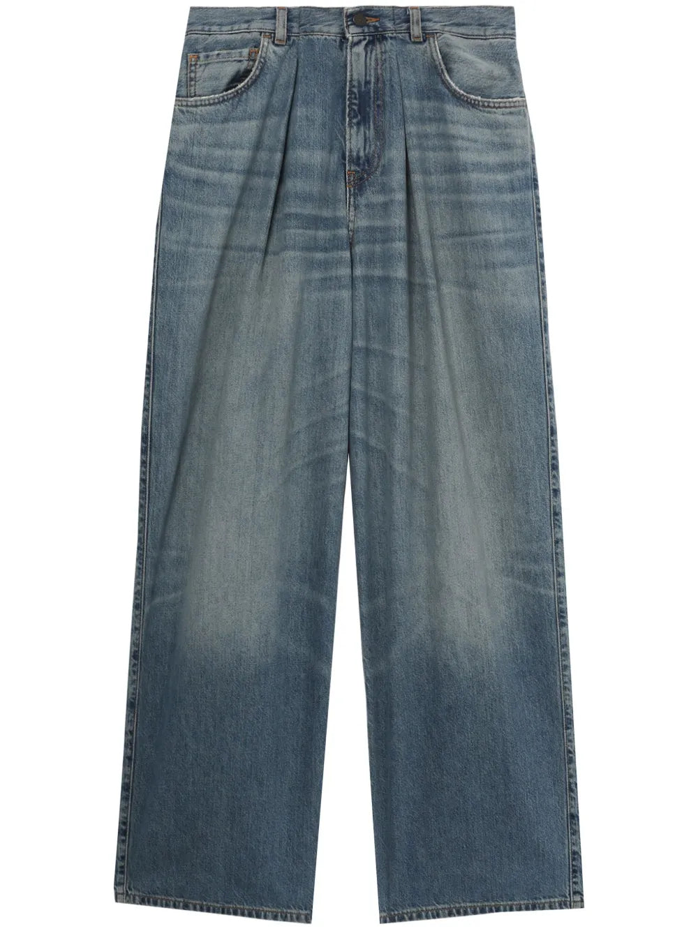 Logo-Patch Wide-Leg Jeans