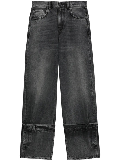 Logo-Patch Straight Jeans