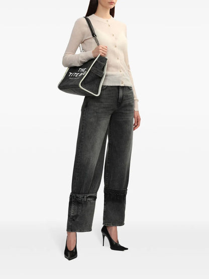 Logo-Patch Straight Jeans