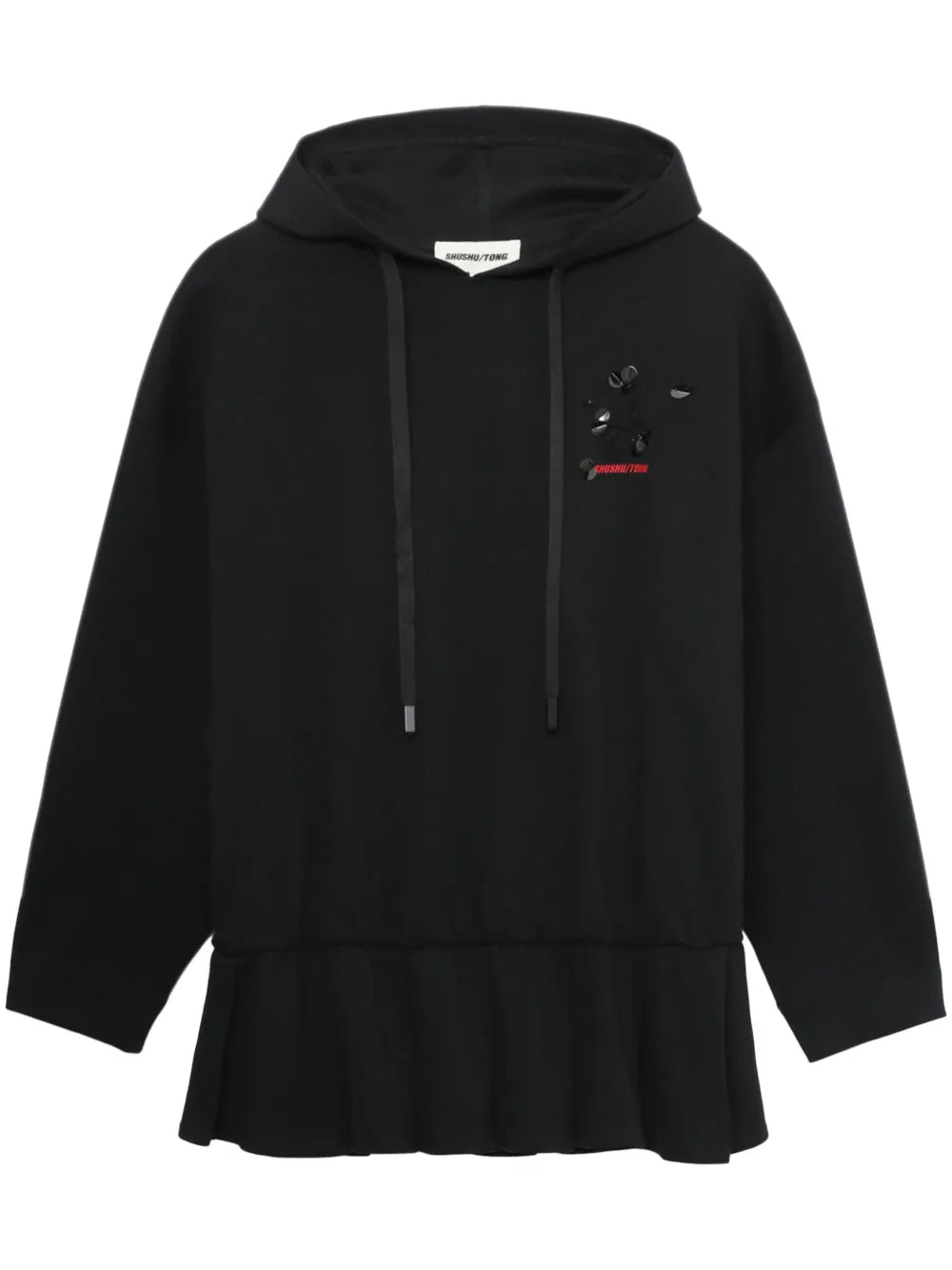 3D-Rose Hooded Dress