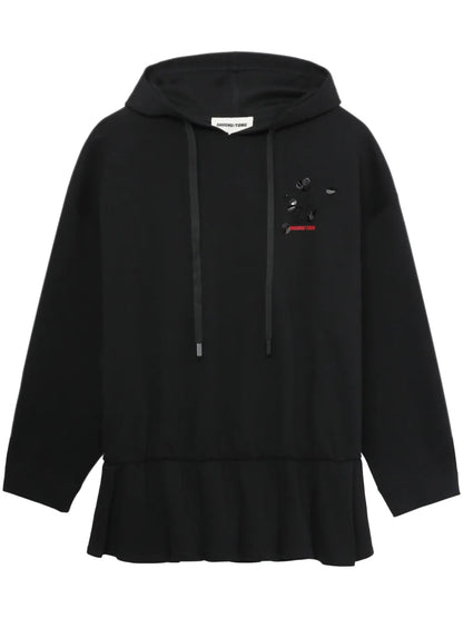 3D-Rose Hooded Dress