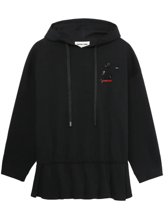 3D-Rose Hooded Dress