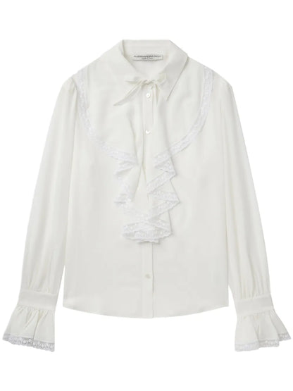 Ruffle-Detailing Blouse