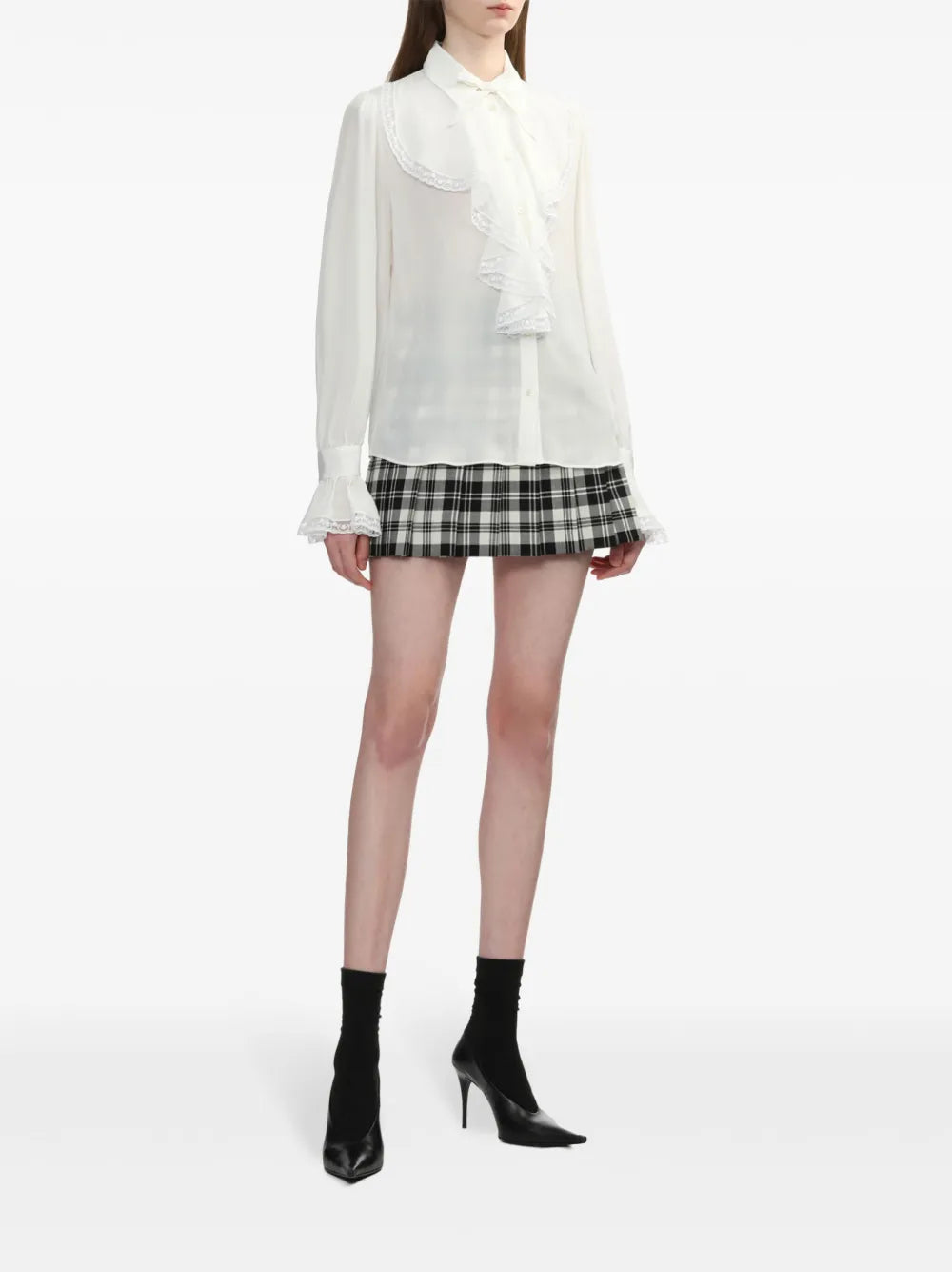 Ruffle-Detailing Blouse