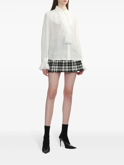 Ruffle-Detailing Blouse
