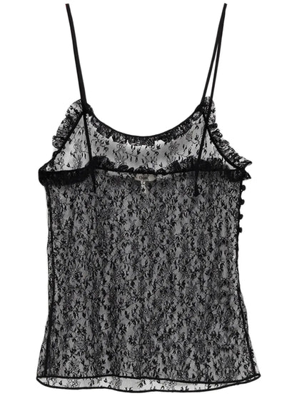 Floral-Lace Tank Top