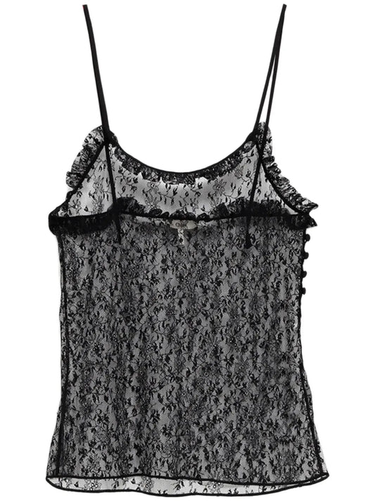 Floral-Lace Tank Top