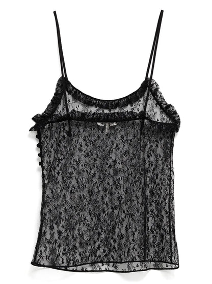 Floral-Lace Tank Top