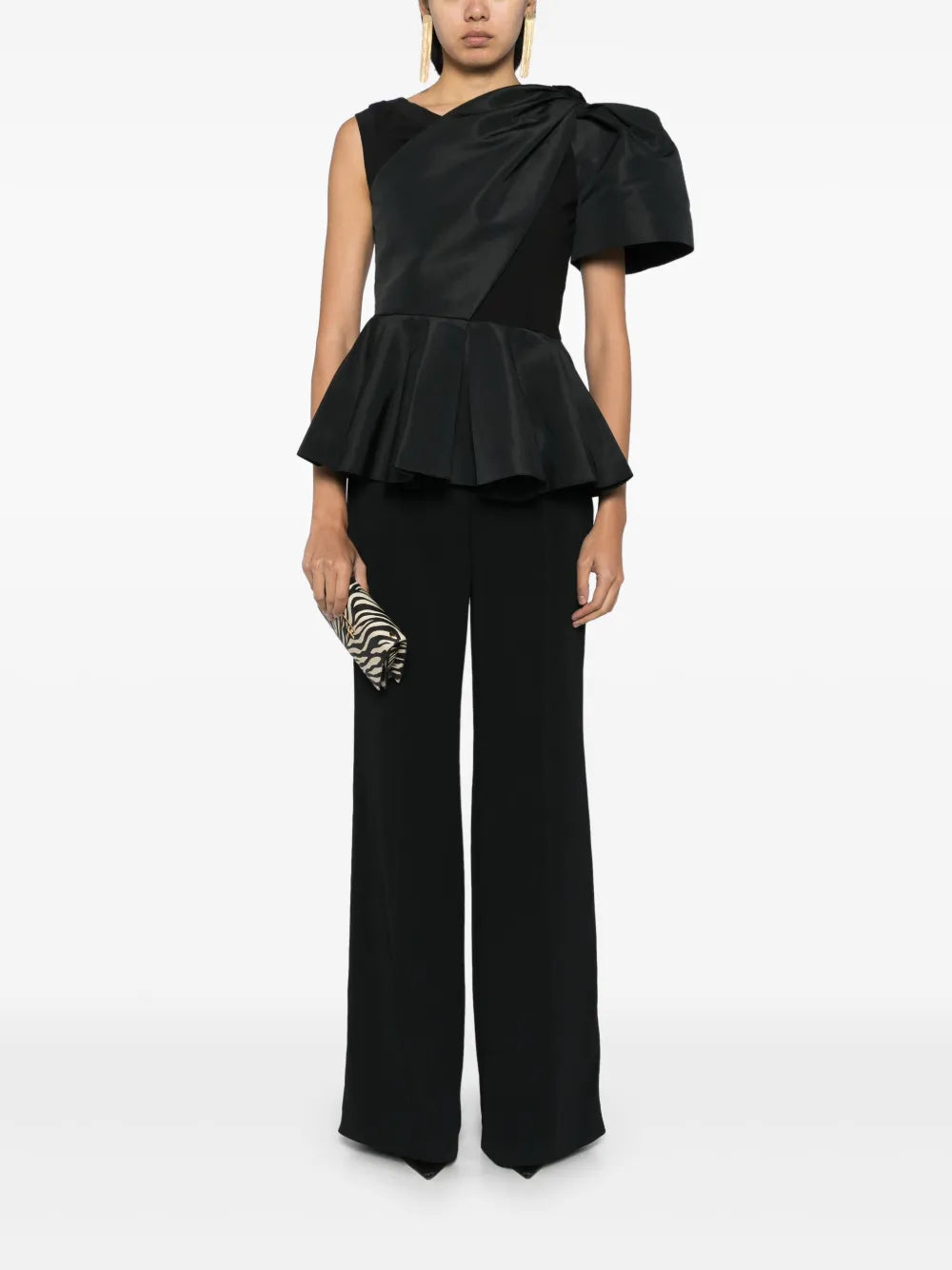 Topstitch Crepe Trousers