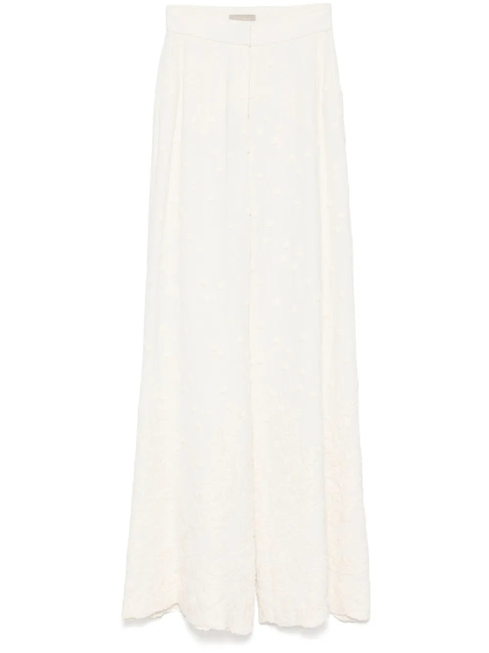 Embroidered Flared Trousers
