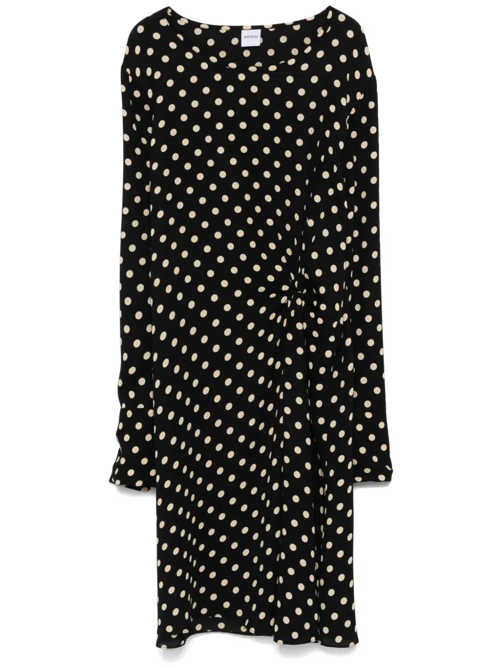 Polka-Dot Midi Dress