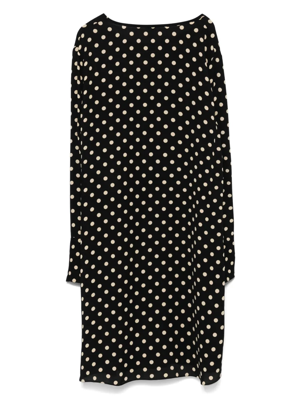 Polka-Dot Midi Dress