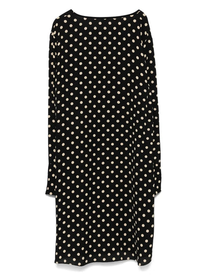 Polka-Dot Midi Dress