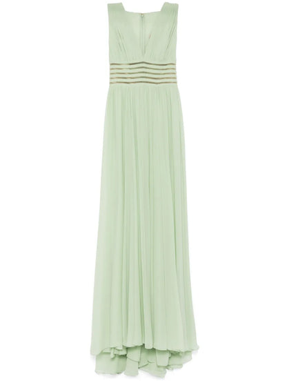Draped Silk Dress
