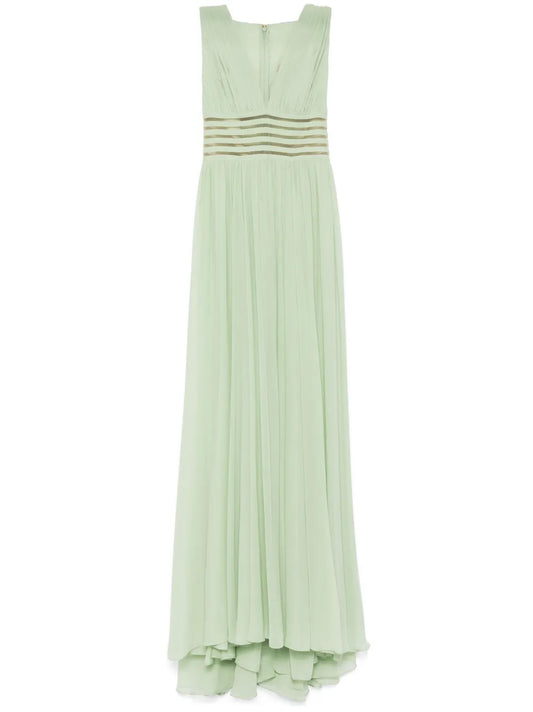 Draped Silk Dress