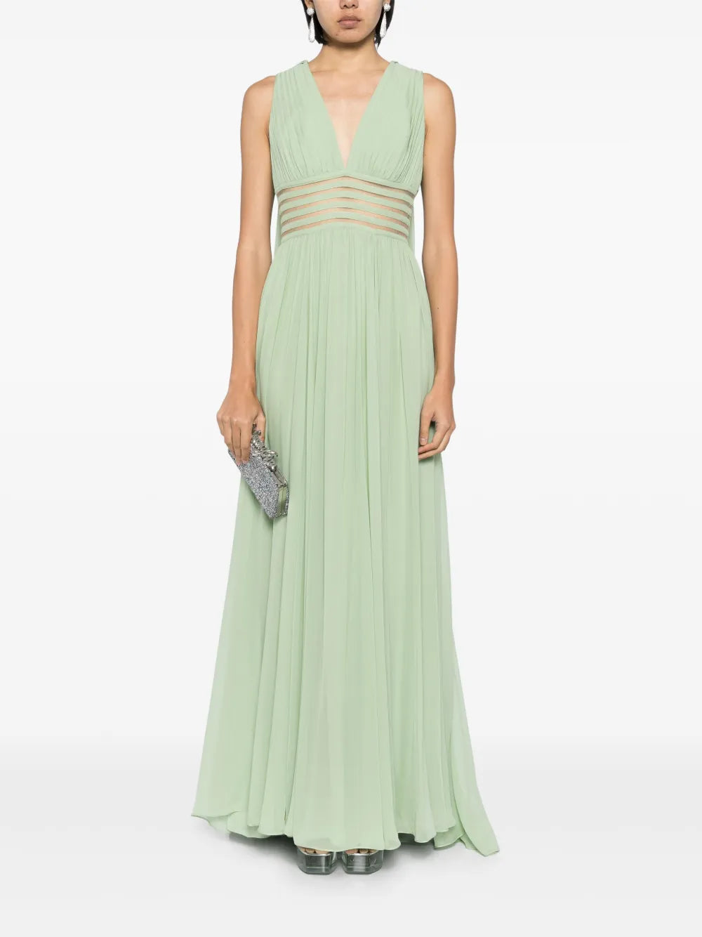 Draped Silk Dress