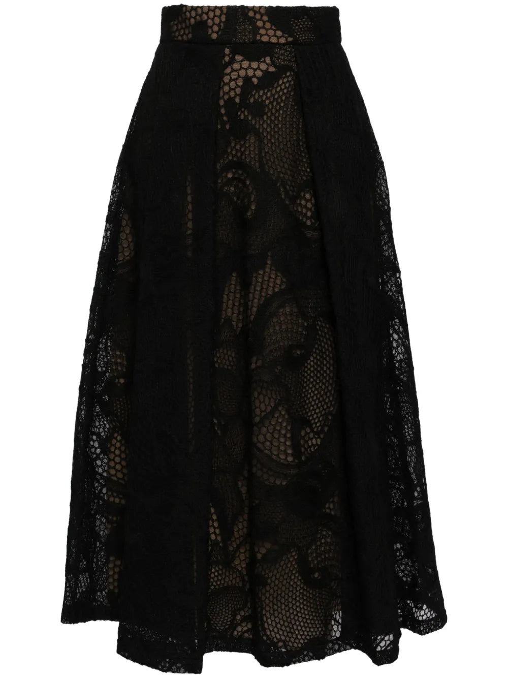 Embroidered Midi Skirt
