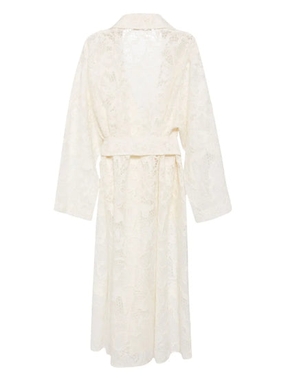 Embroidered Tulle Coat