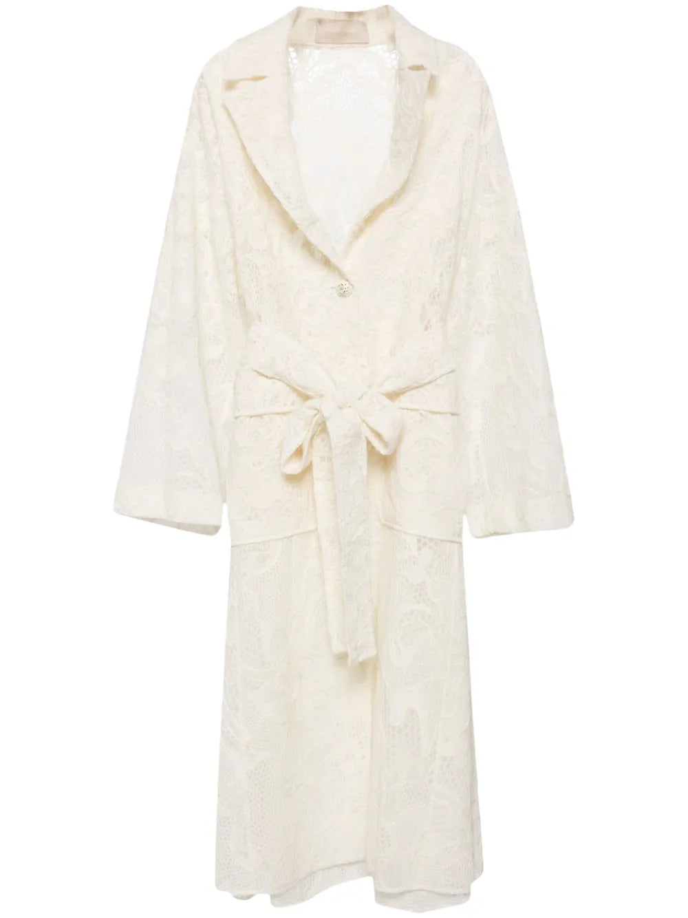 Embroidered Tulle Coat