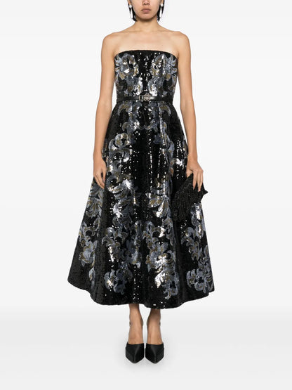 Sequinned Midi Dress