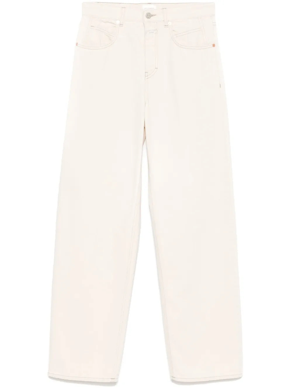 Logo-Patch Straight Jeans