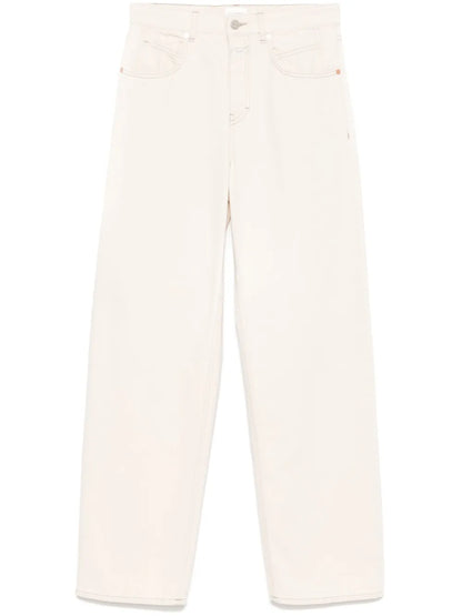 Logo-Patch Straight Jeans