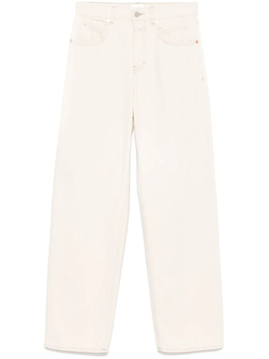 Logo-Patch Straight Jeans