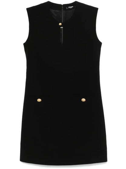 Crepe Mini Dress