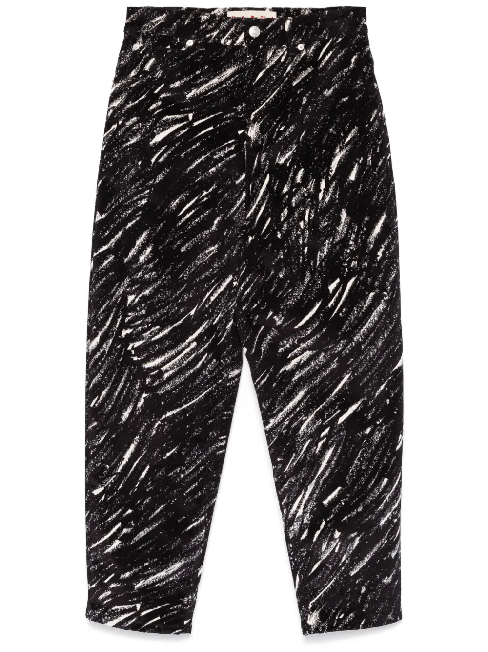 Crayon-Print Trousers