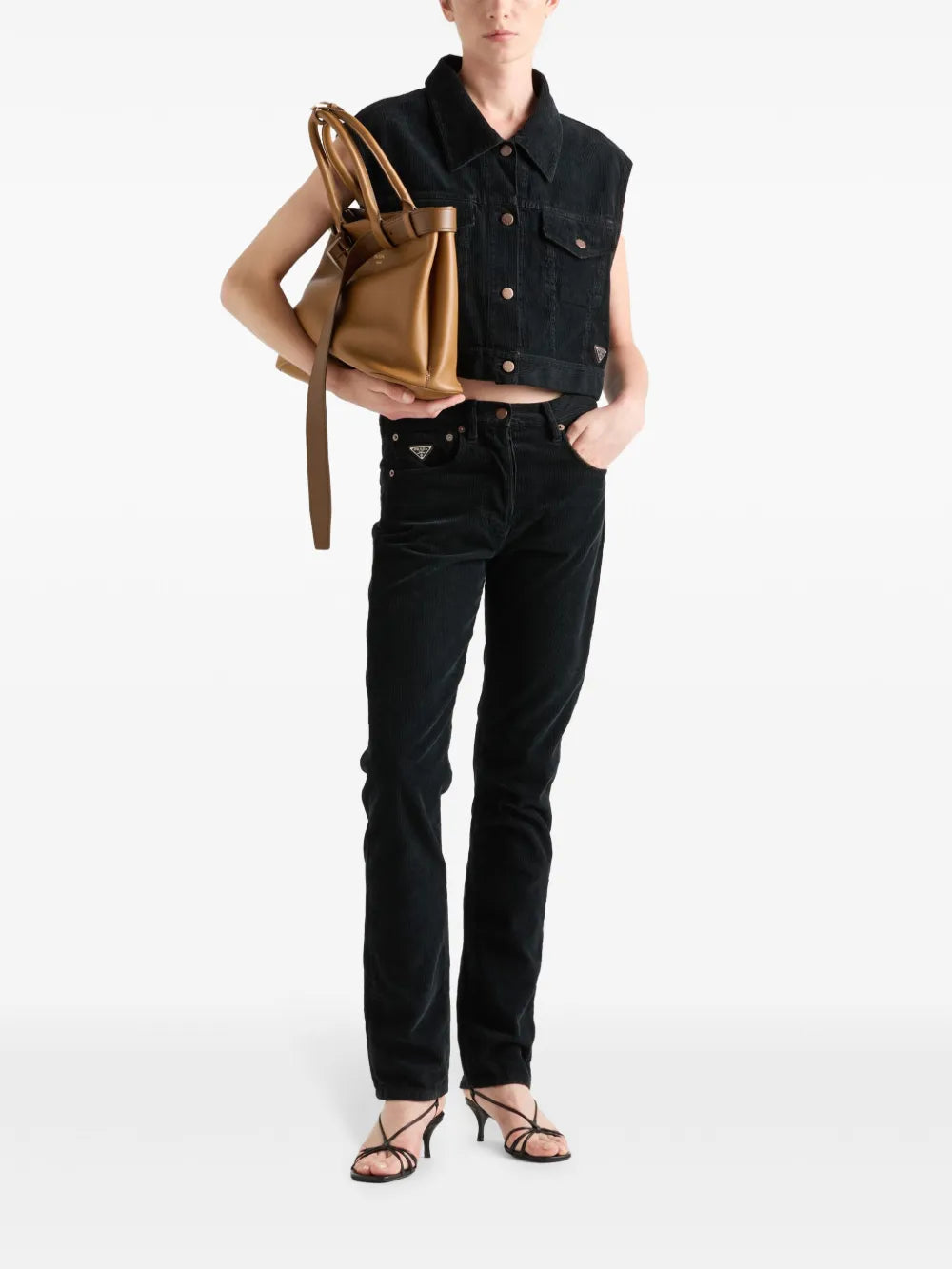 Corduroy Denim Vest