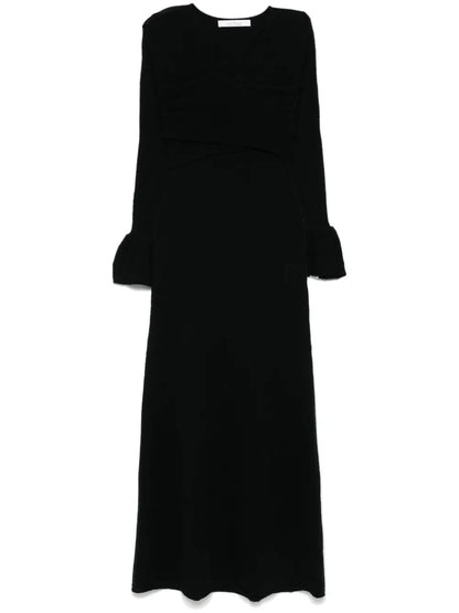 Crossover-Detail Maxi Dress