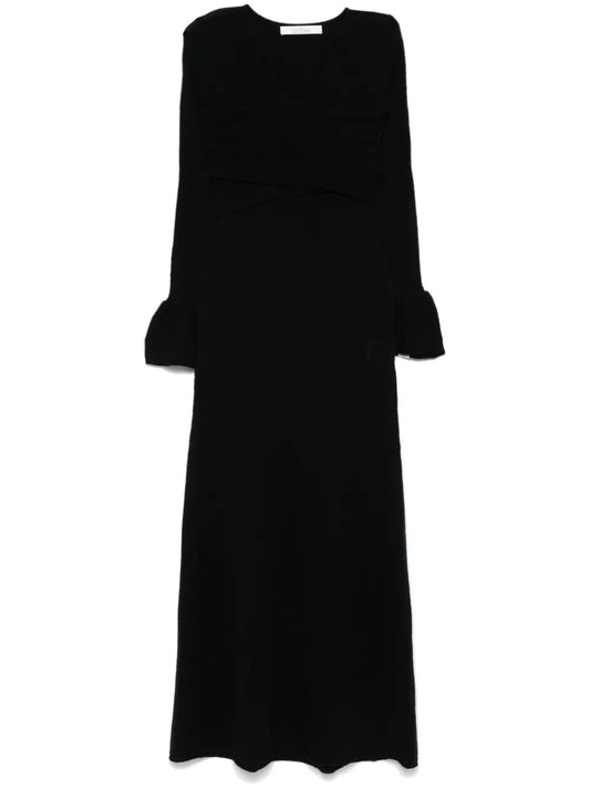Crossover-Detail Maxi Dress