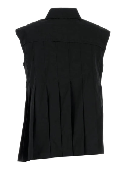 Pleated Asymmetric Shirt