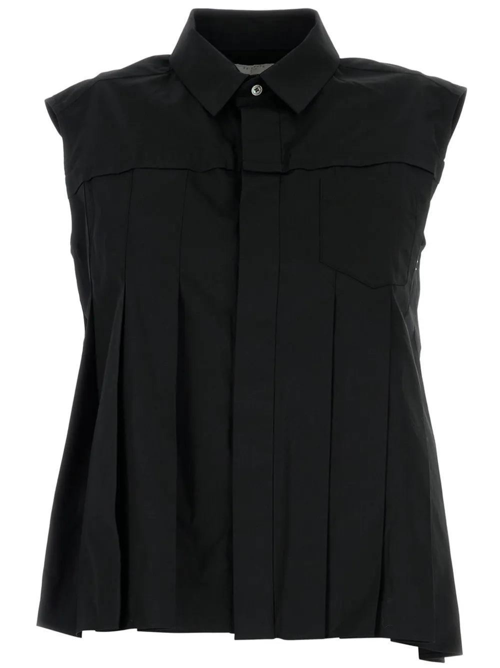 Pleated Asymmetric Shirt