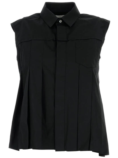Pleated Asymmetric Shirt