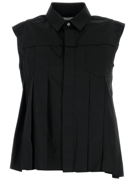 Pleated Asymmetric Shirt