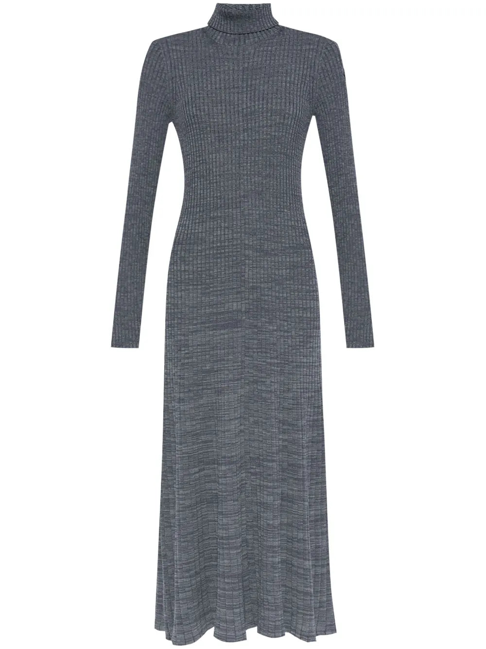 Logo-Patch Wool Maxi Dress