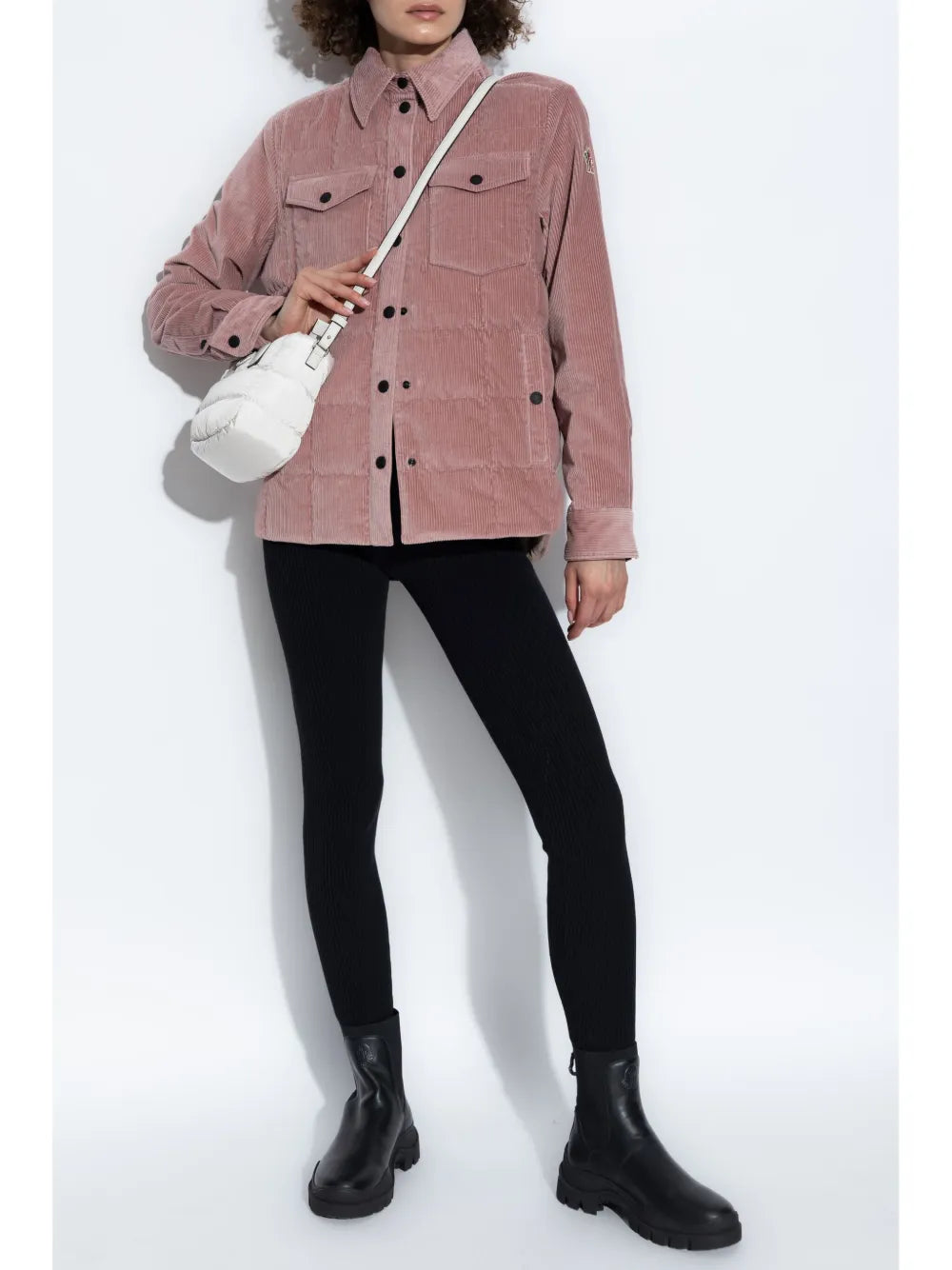 Buttoned Padded Shirt Jacket